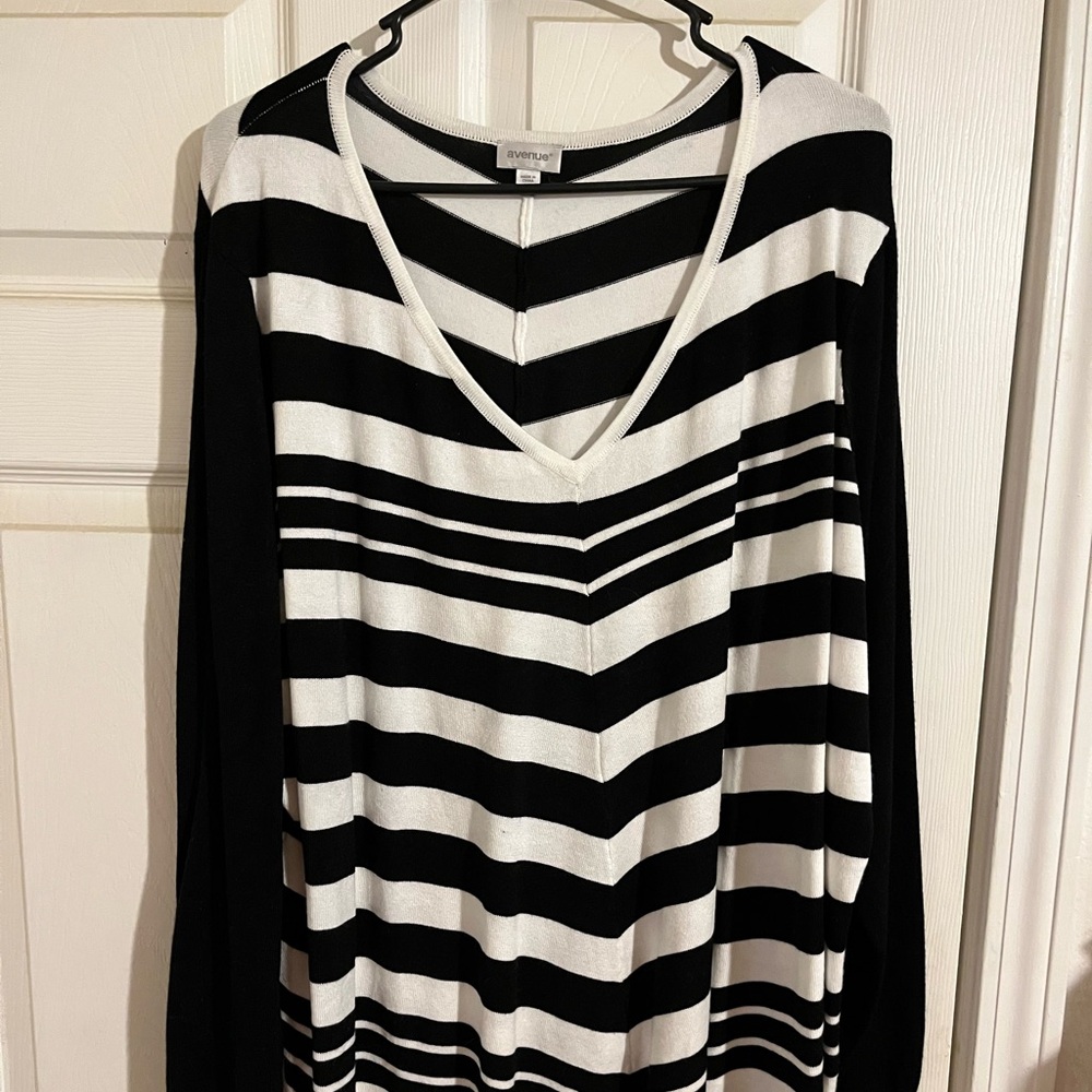 Black and white sweater